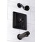 Kingston Brass Tub and Shower Faucet, 3, Wall Mount, Oil Rubbed Bronze KB86550DFL - alternate 4